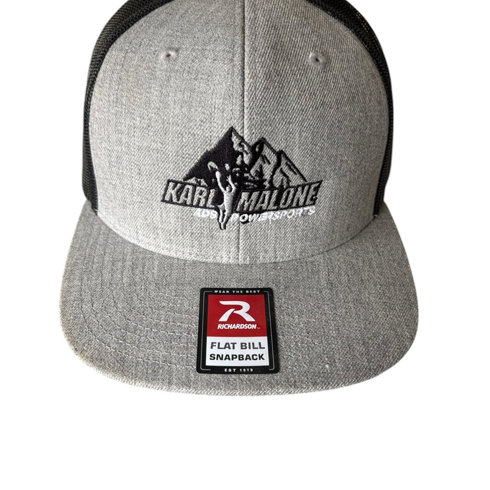 Karl Malone flat bill nwt snap back trucker hat. ADS sports. - Picture 9 of 9
